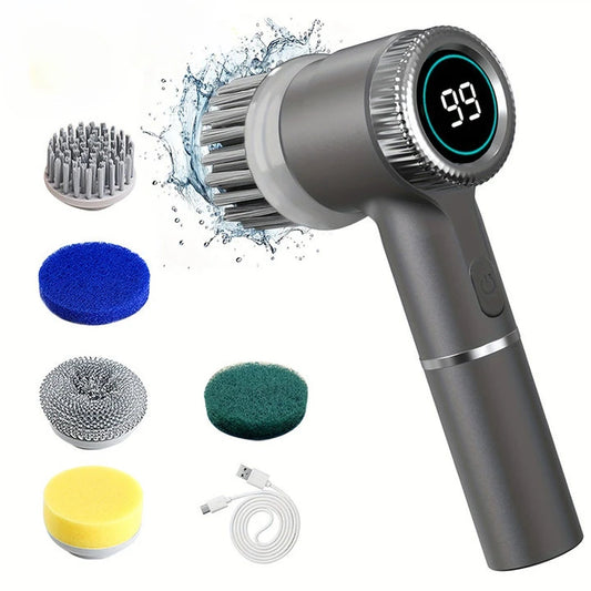 Electric Cleaning Brush with LED Display