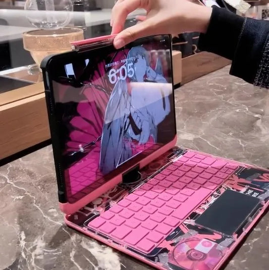 Transparent 360° iPad Keyboard Case