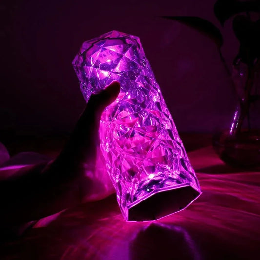 Rechargeable Rose Crystal Touch Lamp
