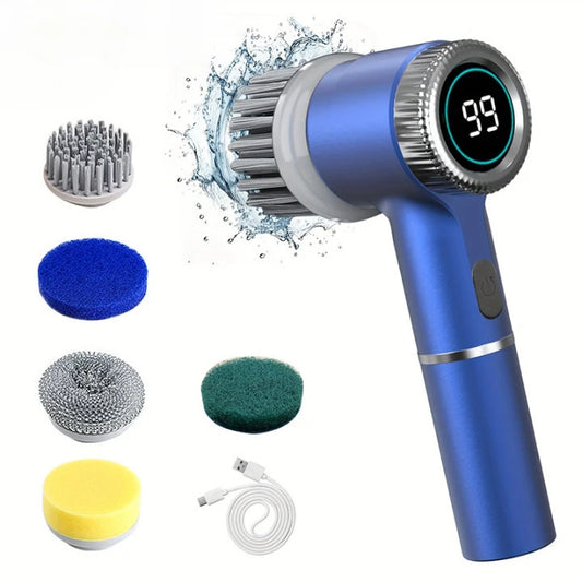 Electric Cleaning Brush with LED Display